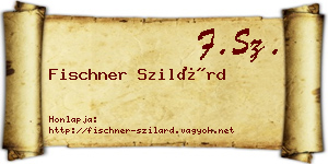 Fischner Szilárd névjegykártya